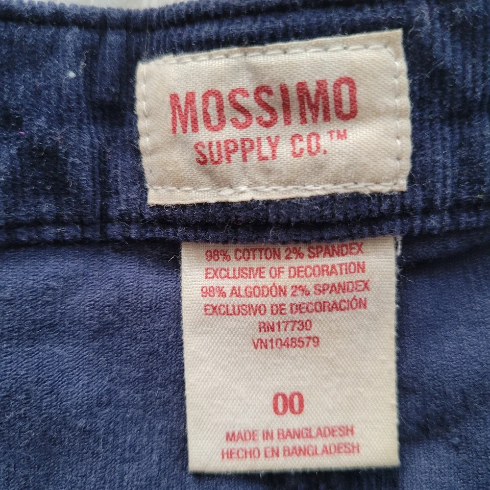 Floral embroidered corduroy skirt - Picture 3 of 9